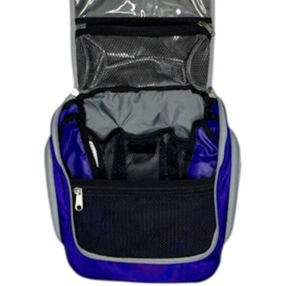 L.L. Bean Med Unisex Travel Toiletry Organizer Bag - Purple - 9¾"H x 11½"W x 3"D - Picture 5 of 10